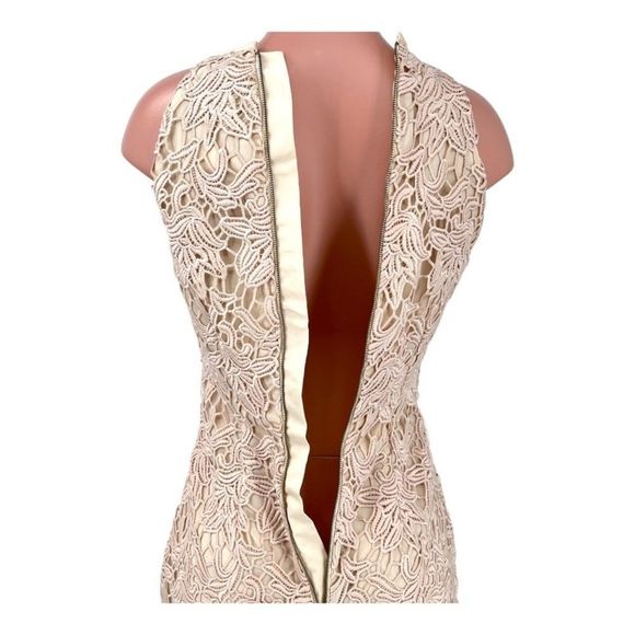 Keepsake The Label True Love Lace Midi Cocktail Dress Rose Size Medium - Picture 8 of 12